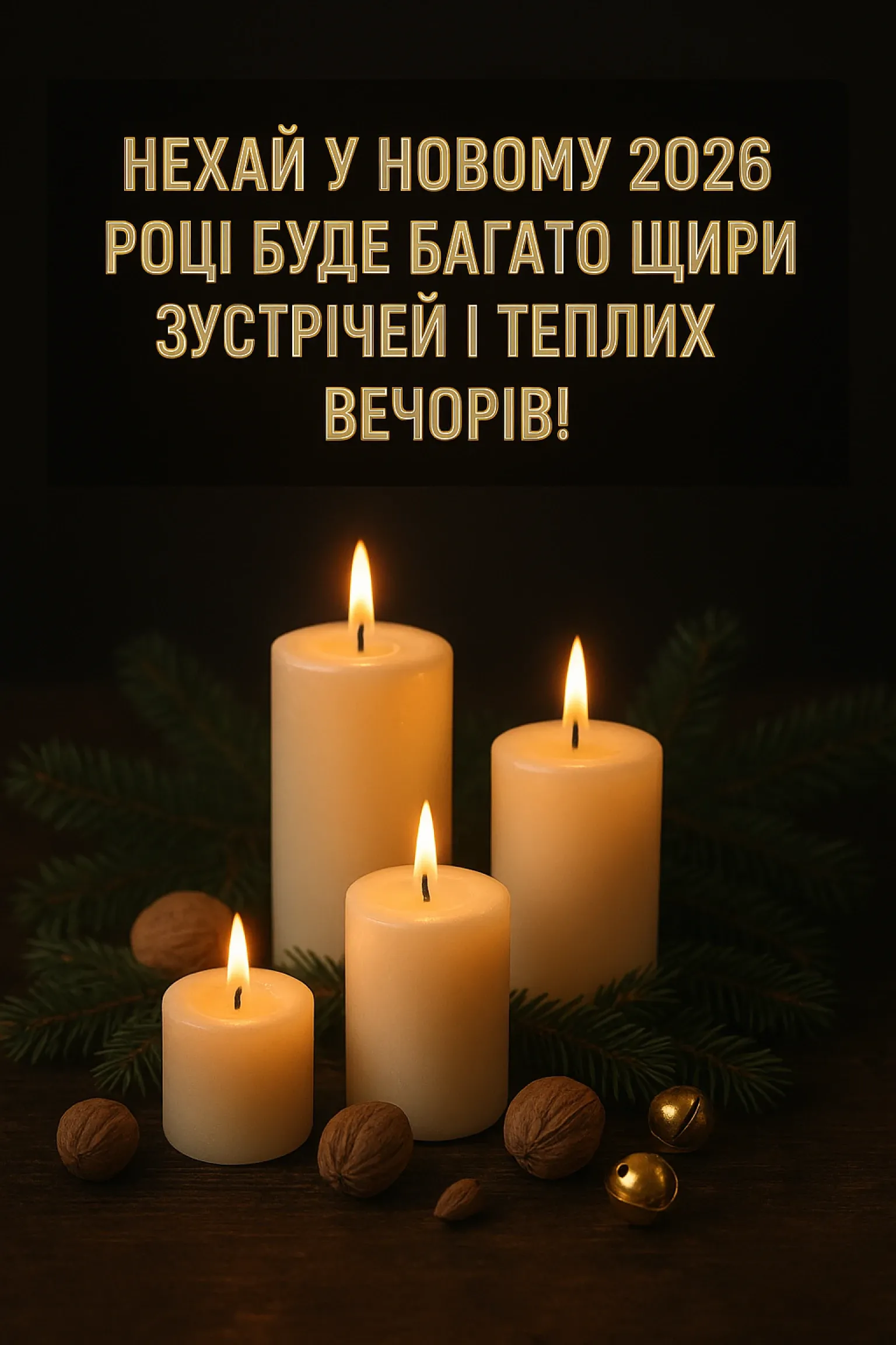 Привітання з прийдешнім новим роком 2026: свято наближається