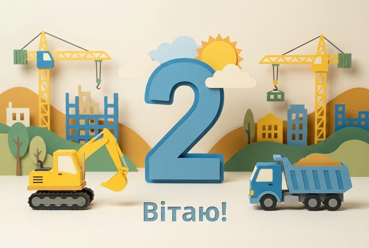 Привітання з днем народження для хлопчика на 2 роки