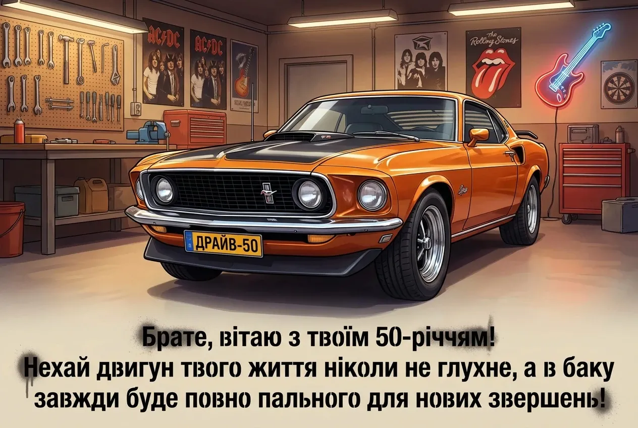 вітання брату з ювілеєм 50 років