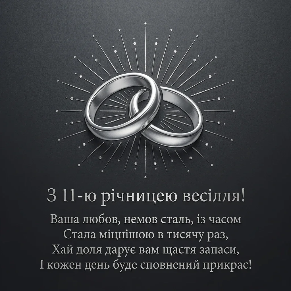 11 років весілля картинки