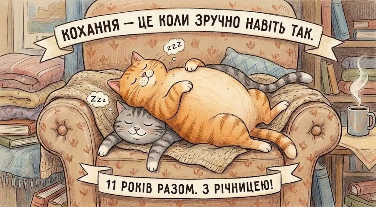 Картинки з привітаннями на 11 років весілля