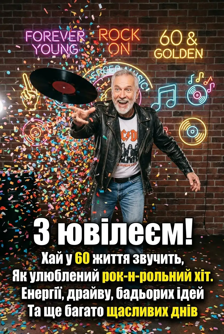 привітання чоловіку 60 річчям з ювілеєм мужчині
