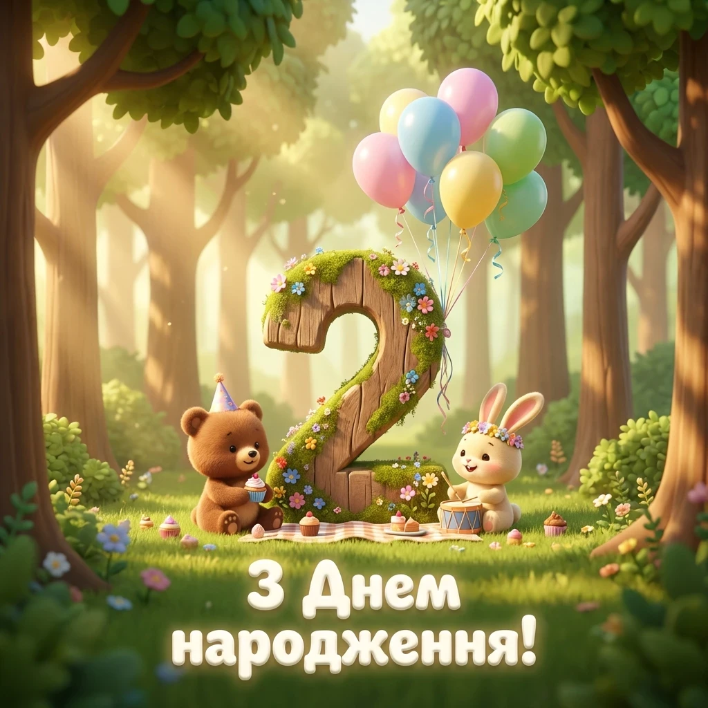 з днем народження хлопчику 2 роки