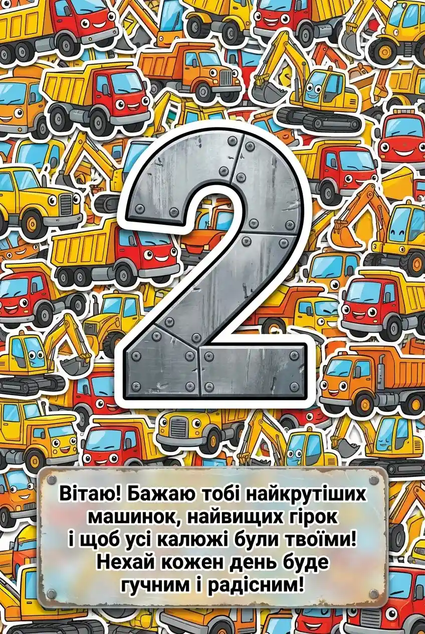з днем народження хлопчику 2 роки