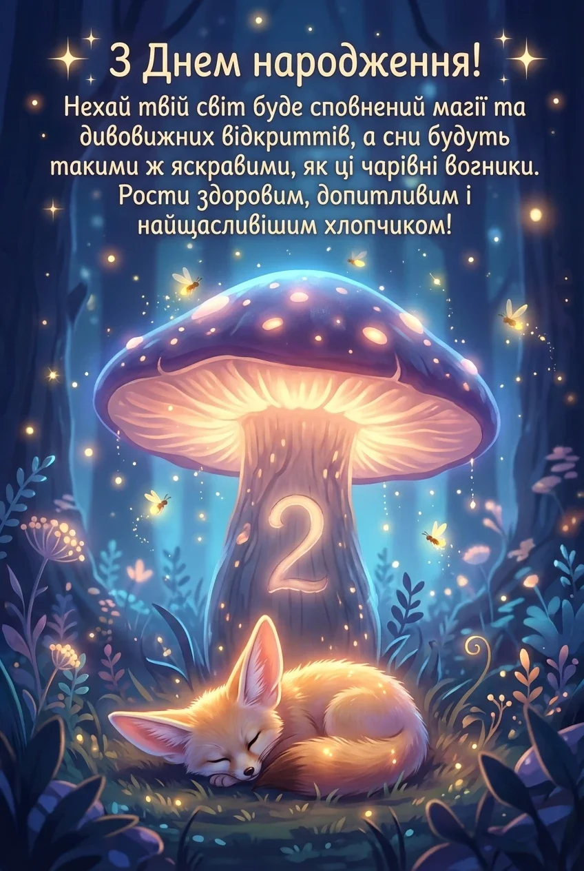 з днем народження хлопчику 2 роки