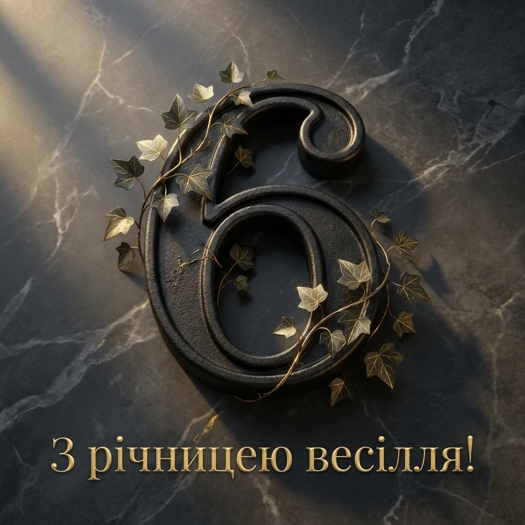 6 років весілля привітання