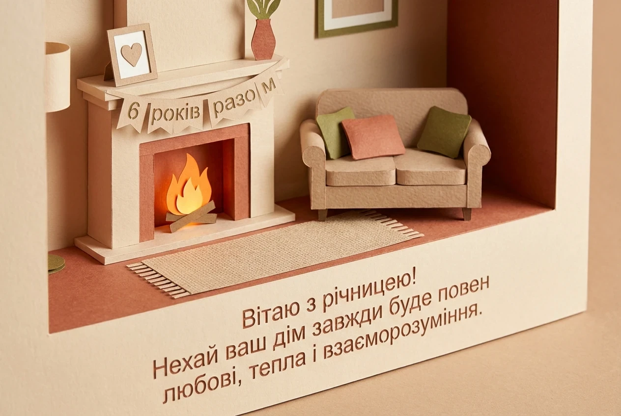 6 років весілля привітання