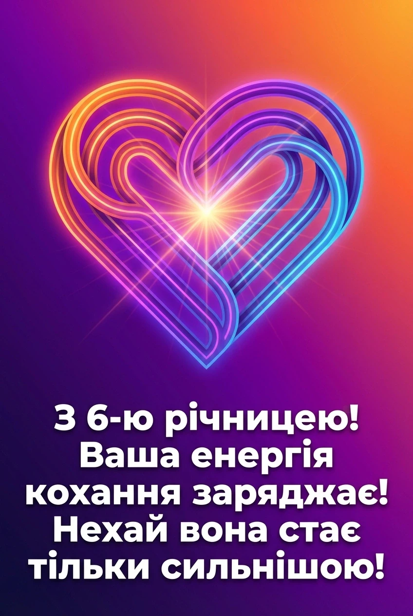 6 років весілля привітання
