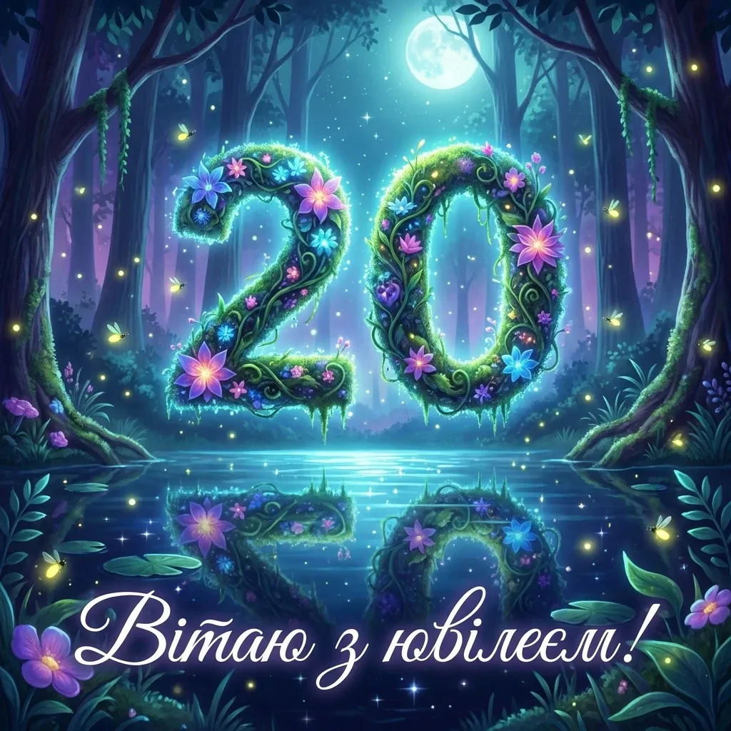 привітання з ювілеєм 20 років дівчині