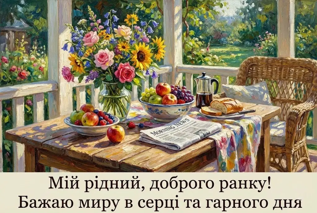 Доброго ранку, коханий: найкращі картинки та душевні побажання для гарного дня