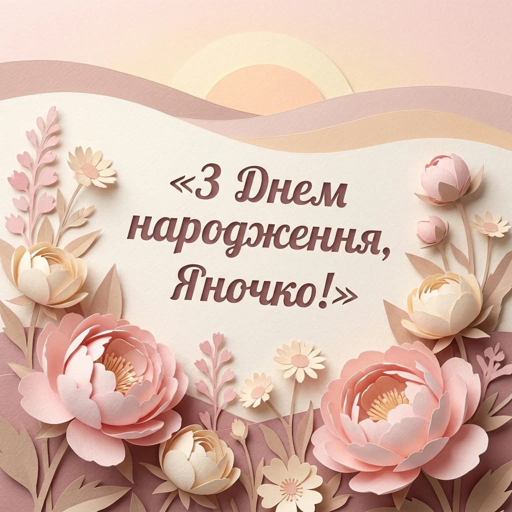 яночка з днем народження яна