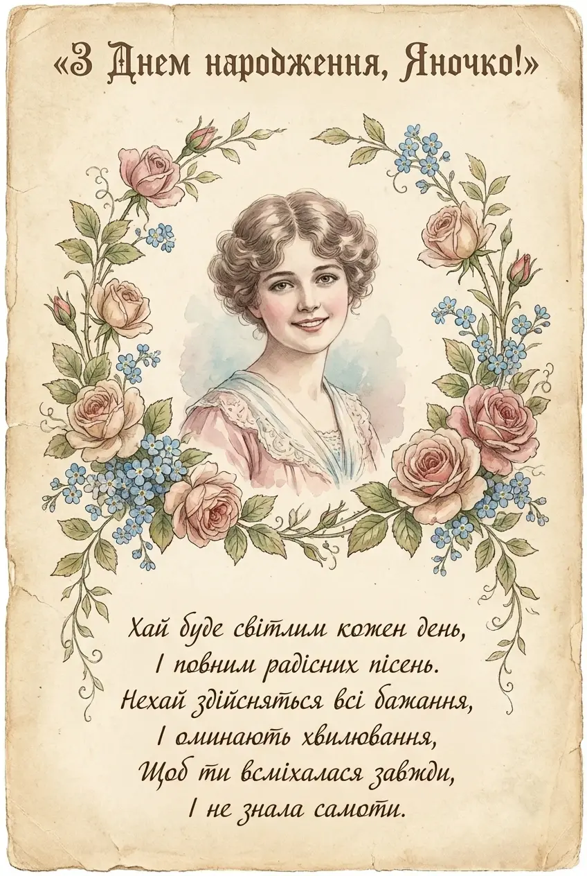 яночка з днем народження яна