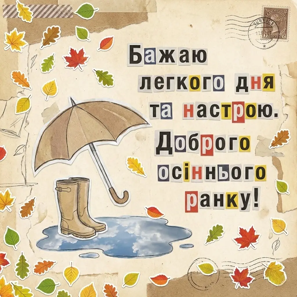 Доброго осіннього ранку: найтепліші листівки та побажання для гарного настрою