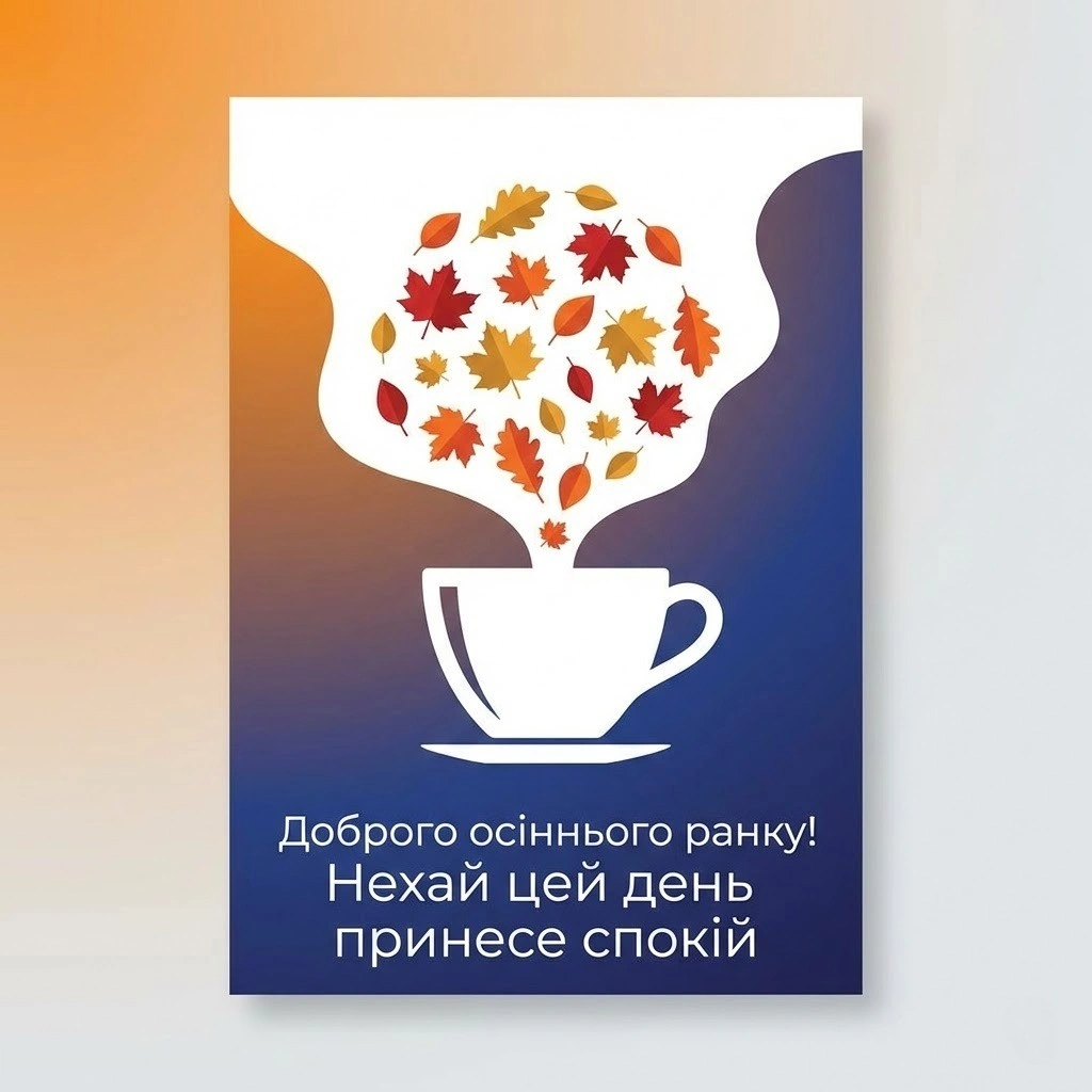 Доброго осіннього ранку: найтепліші листівки та побажання для гарного настрою