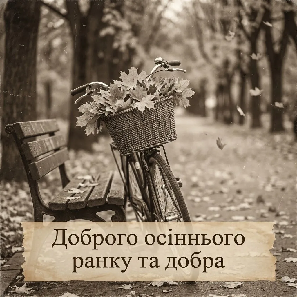 Доброго осіннього ранку: найтепліші листівки та побажання для гарного настрою
