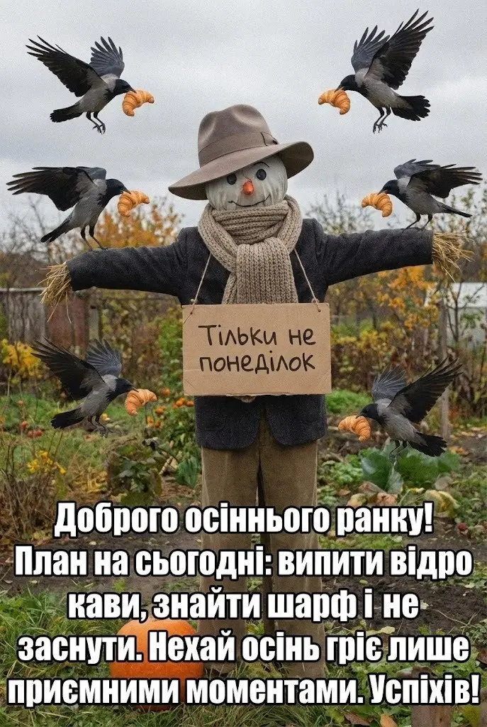 Доброго осіннього ранку: найтепліші листівки та побажання для гарного настрою