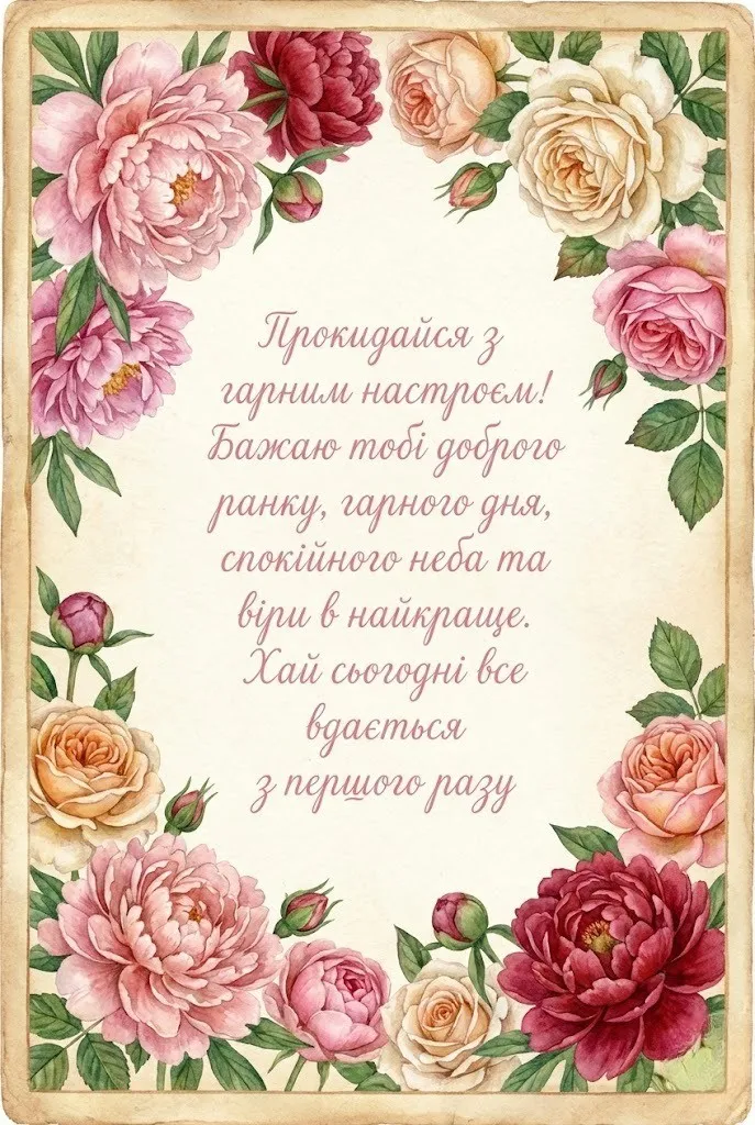 Доброго ранку, гарного дня: душевні привітання та найкрасивіші листівки для чудового настрою