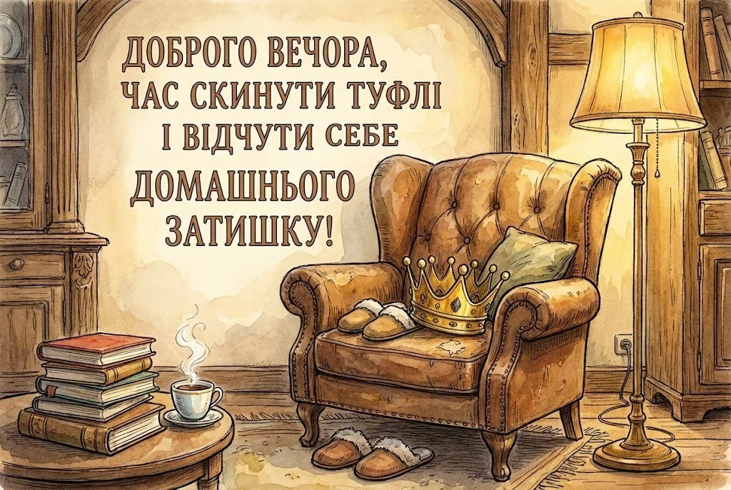 Листівки доброго вечора: найтепліші картинки та душевні побажання для затишного відпочинку