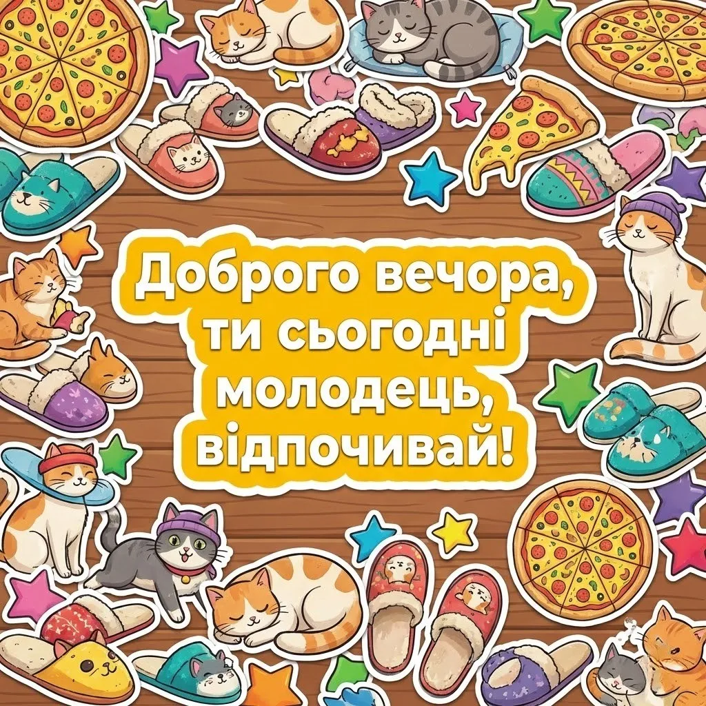 Листівки доброго вечора: найтепліші картинки та душевні побажання для затишного відпочинку