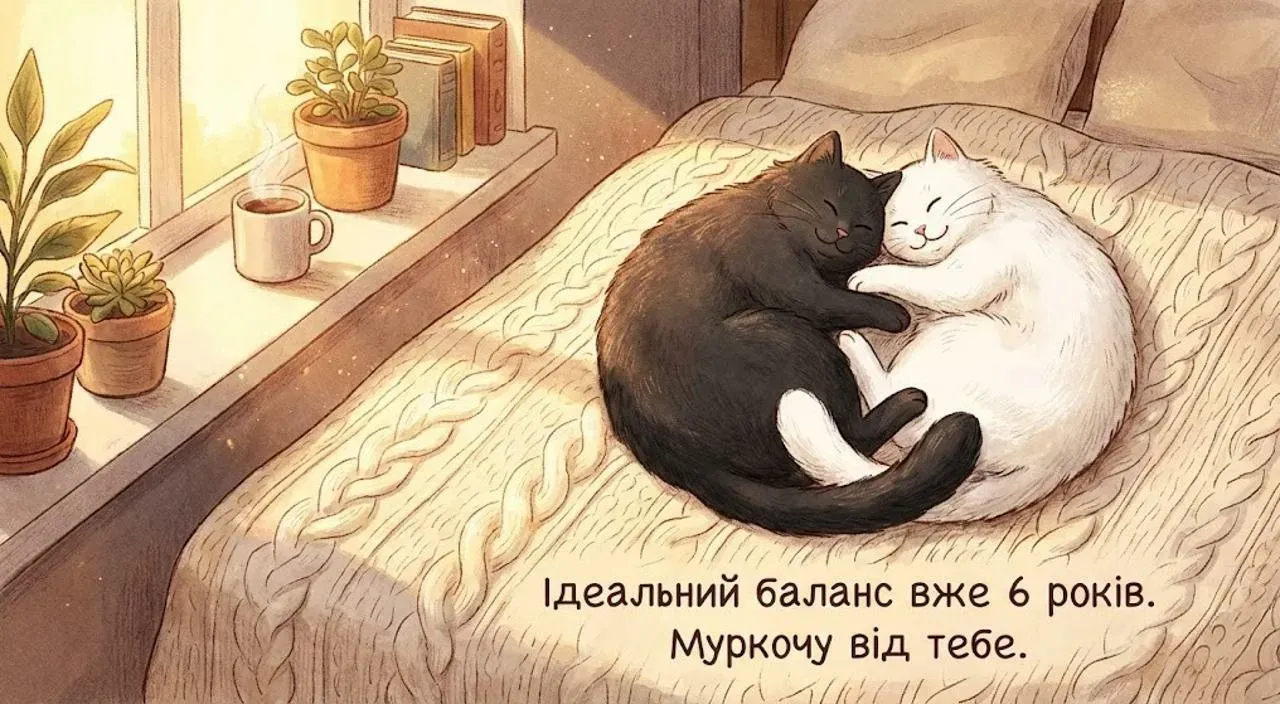 Привітання на 6 років весілля