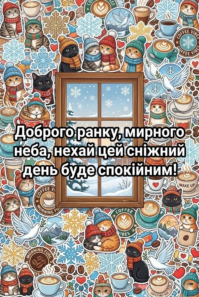 Доброго зимового ранку, мирного неба: душевні картинки та найкращі листівки для гарного настрою