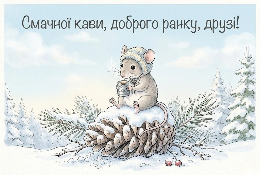 Доброго зимового ранку, мирного неба: душевні картинки та найкращі листівки для гарного настрою