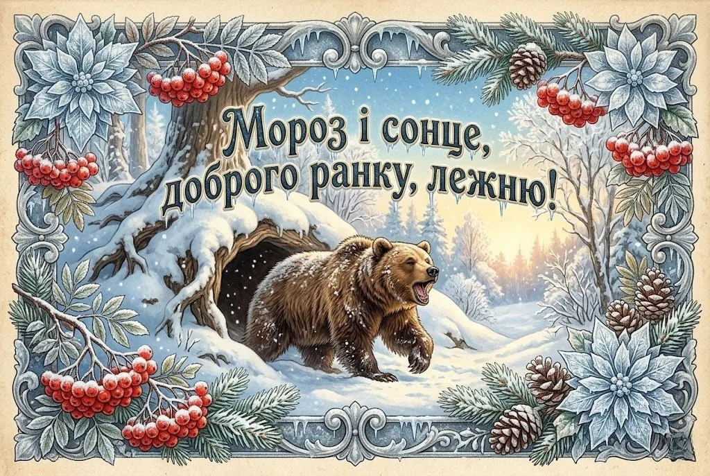 Прикольний доброго зимового ранку в картинках та кумедних листівках для найкращого настрою
