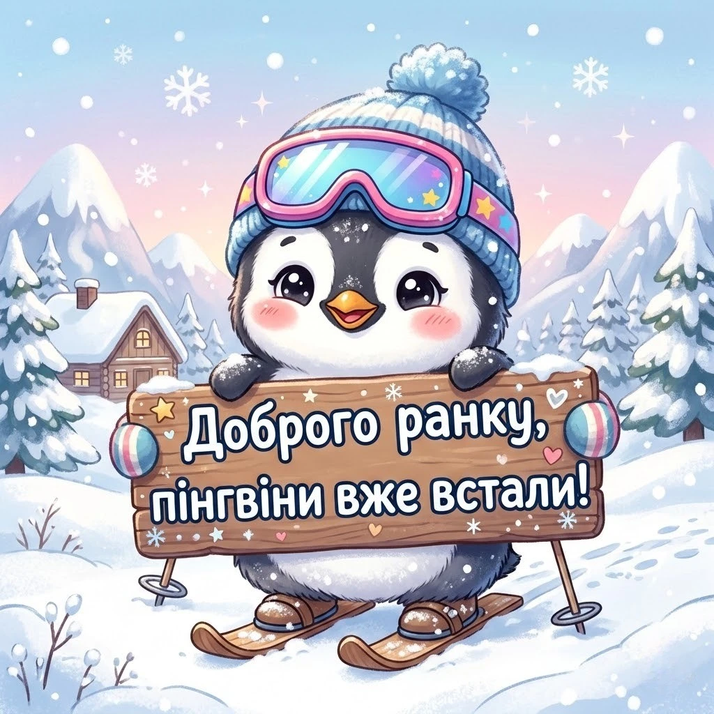 Прикольний доброго зимового ранку в картинках та кумедних листівках для найкращого настрою