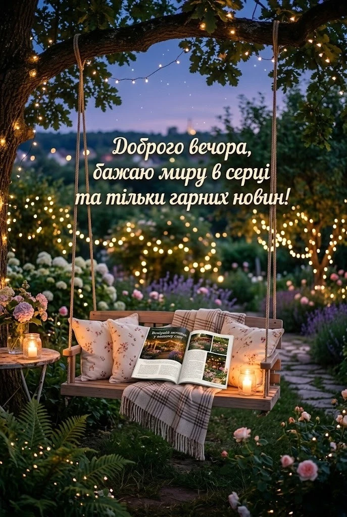 Доброго вечора вам: найкращі картинки та щирі побажання для затишного відпочинку