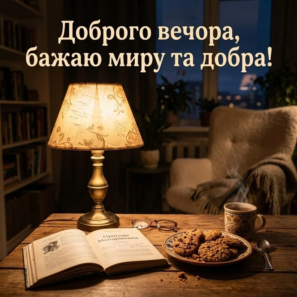 Доброго вечора вам: найкращі картинки та щирі побажання для затишного відпочинку