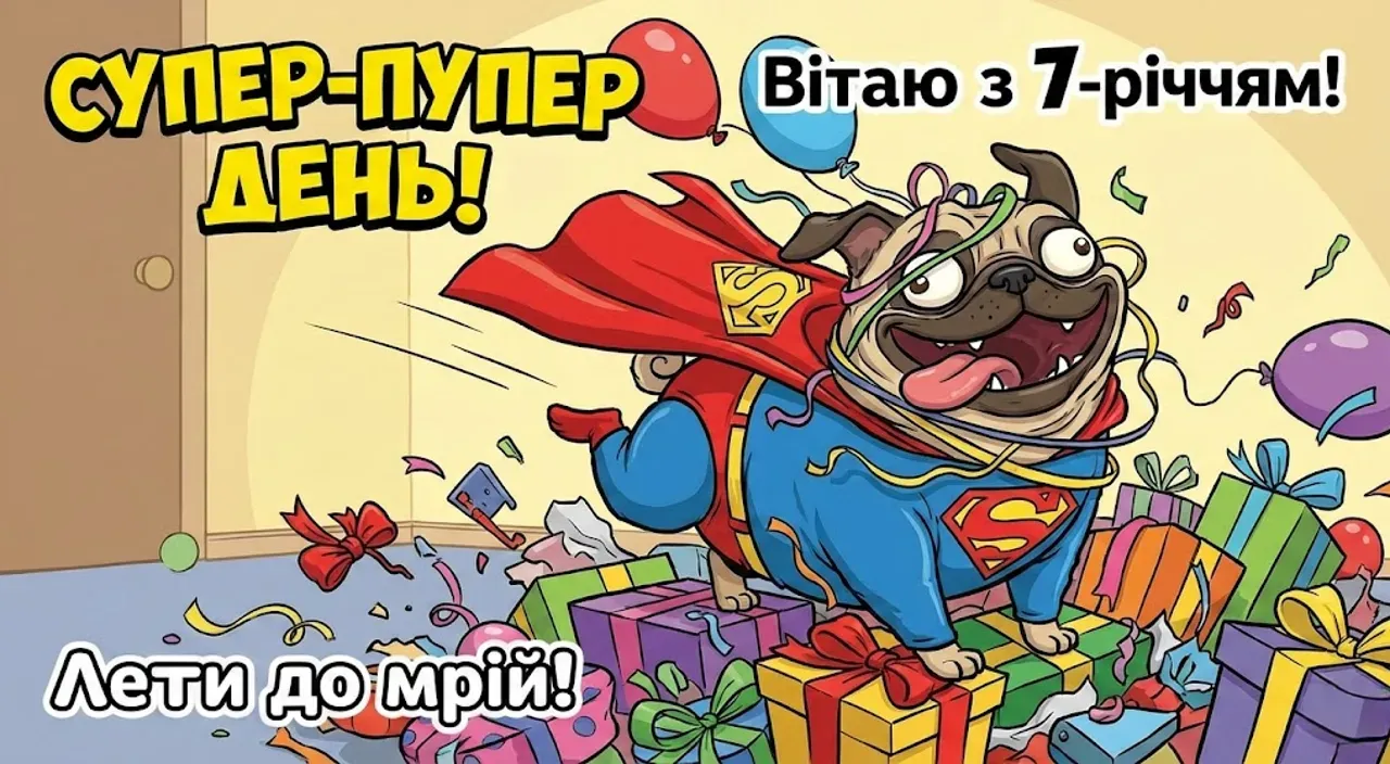 Картинки з днем народження для хлопчика на 7 років
