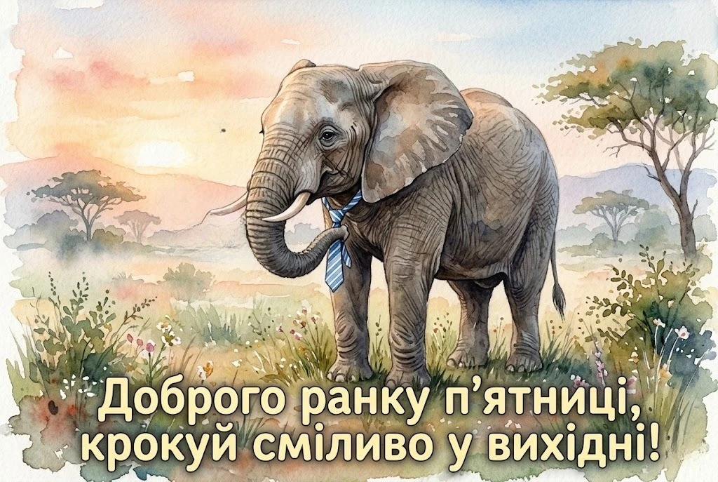 Доброго ранку п’ятниці з найкращими побажаннями та яскравими картинками для гарного настрою