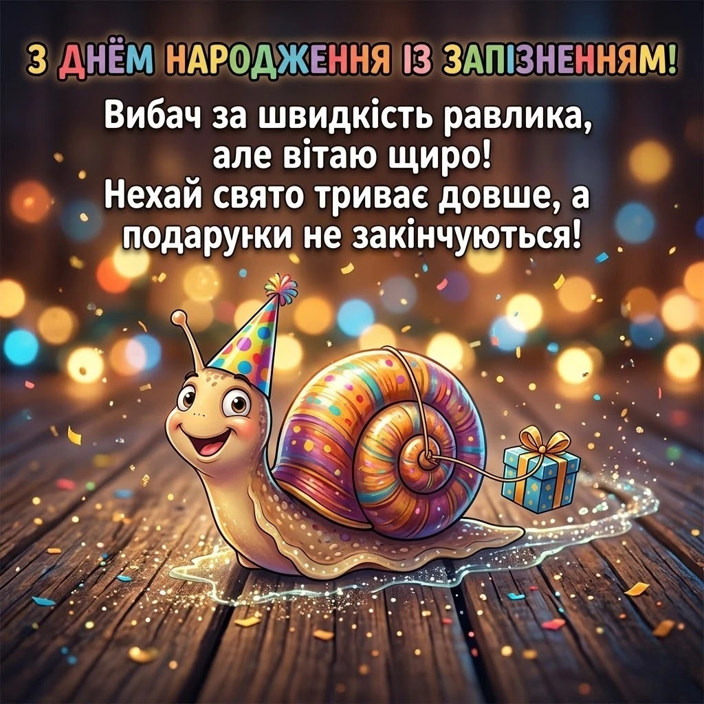 Душевна добірка привітань з днем народження із запізненням