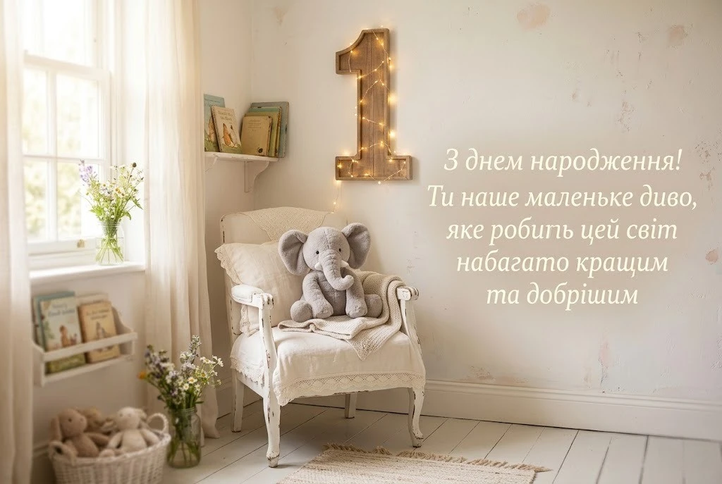 Що побажати малечі на її перший великий ювілей