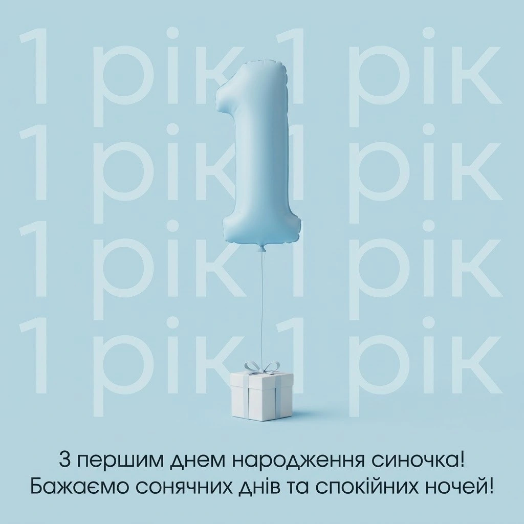 Добірка привітань з днем народження сина на 1 рік на будь-який смак