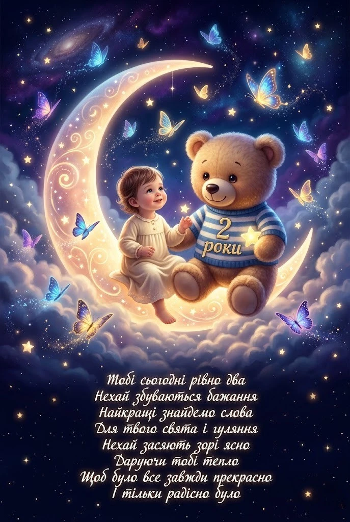 З днем народження на 2 роки: зворушливі побажання для хлопчиків та дівчаток