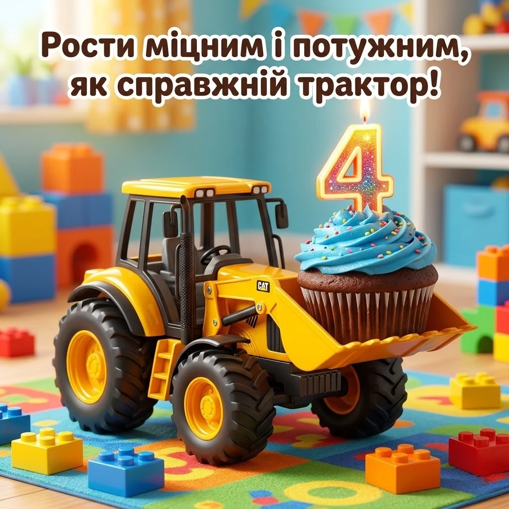 З днем народження на 4 роки хлопчику: привітання від усієї родини