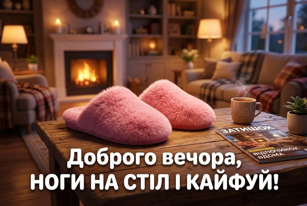Доброго вечора, гарного відпочинку: душевні побажання та прикольні картинки для затишку