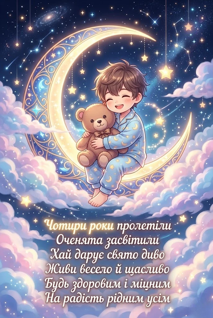 З днем народження, імениннику! Як красиво привітати хлопчика з 4-річчям