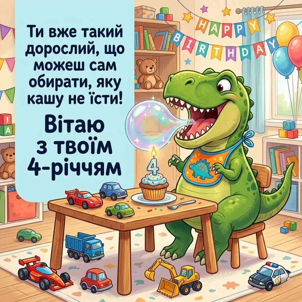 З днем народження, імениннику! Як красиво привітати хлопчика з 4-річчям