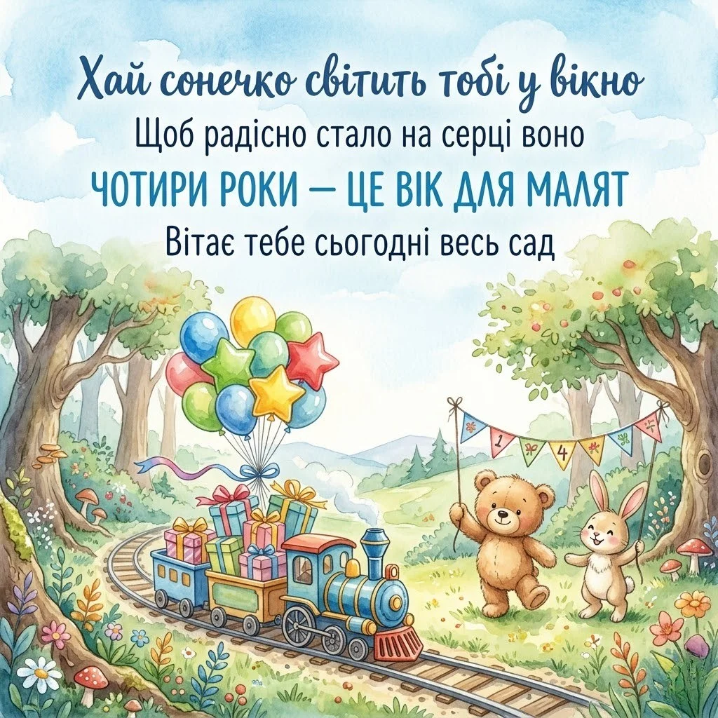 З днем народження, імениннику! Як красиво привітати хлопчика з 4-річчям