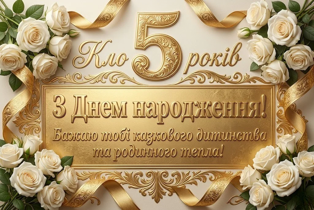 Найкращі привітання донечці на 5 років: щирі слова, що торкаються серця