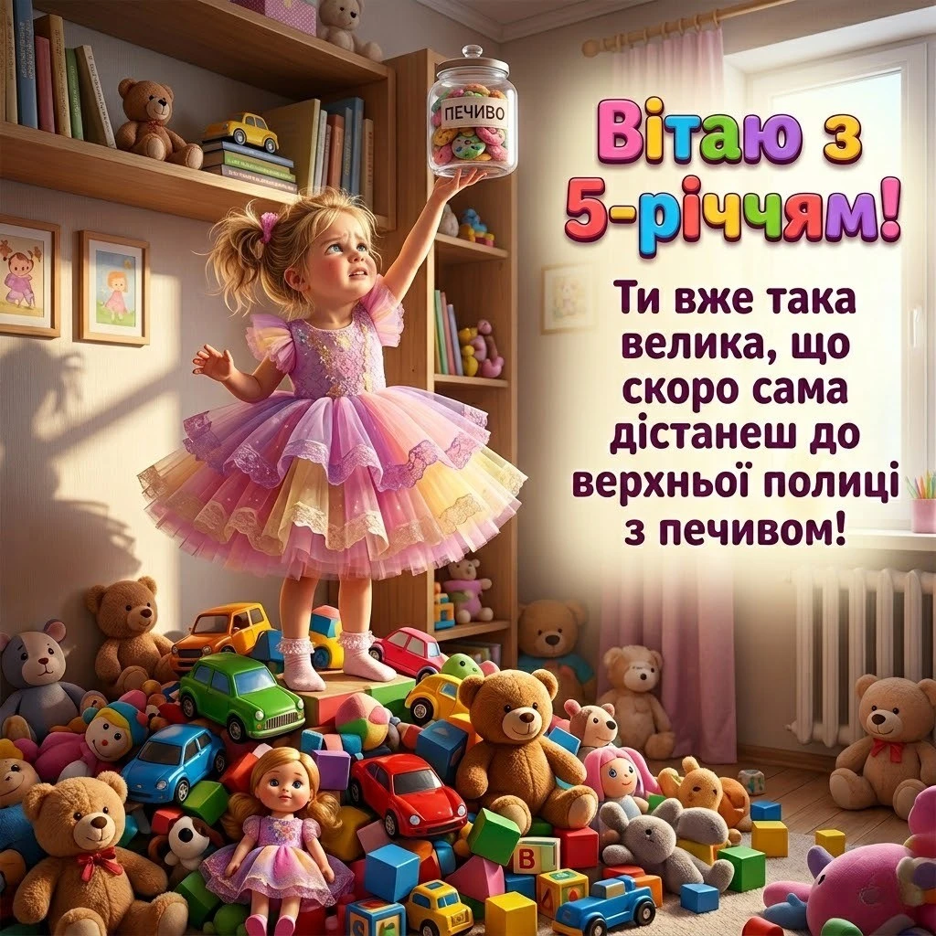 Найкращі привітання донечці на 5 років: щирі слова, що торкаються серця