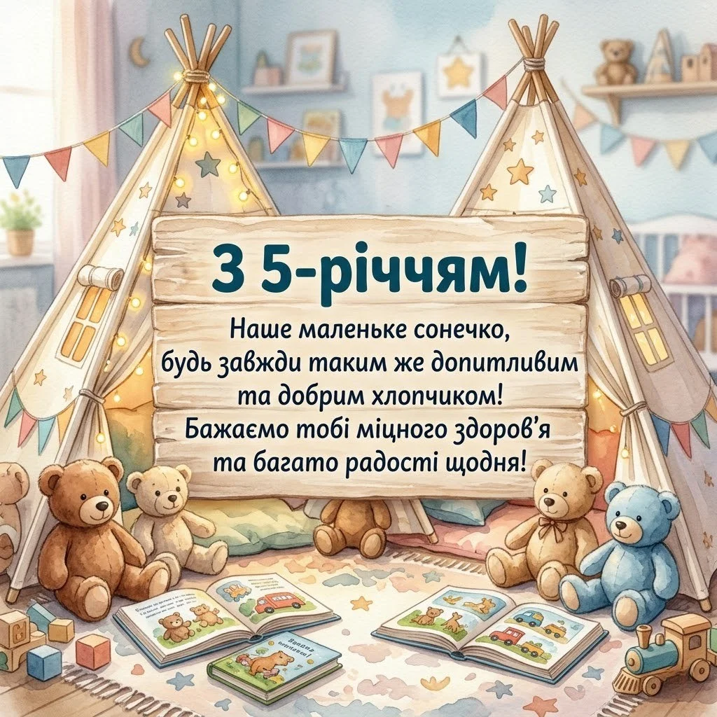 Привітання внучці на 5 років: щирі побажання для маленької принцеси