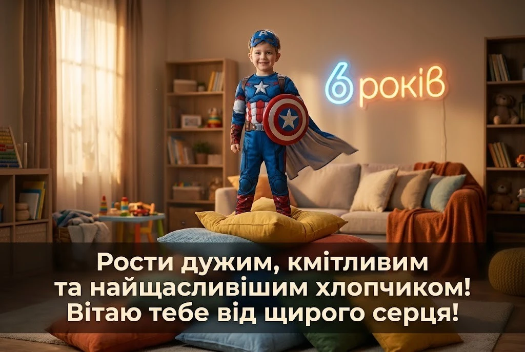 З днем народження, сину! Зворушливі вітання на 6 років від батьків