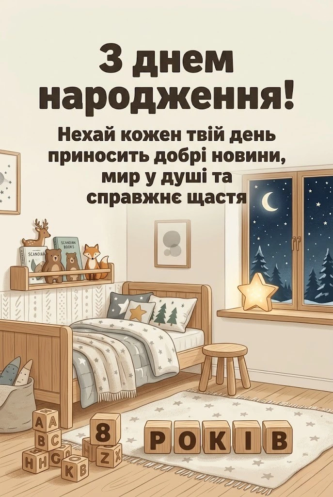 Привітання з 8-річчям дівчинці: щирі, красиві та сучасні слова