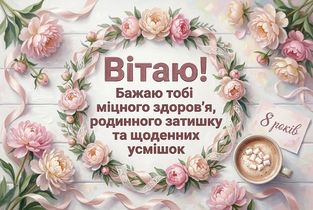 Привітання з 8-річчям дівчинці: щирі, красиві та сучасні слова