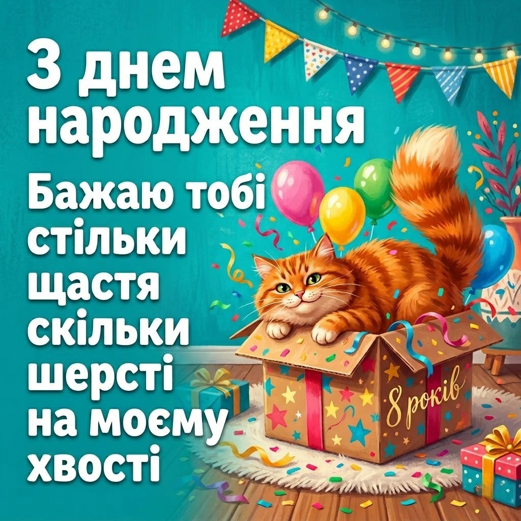 Привітання з 8-річчям дівчинці: щирі, красиві та сучасні слова