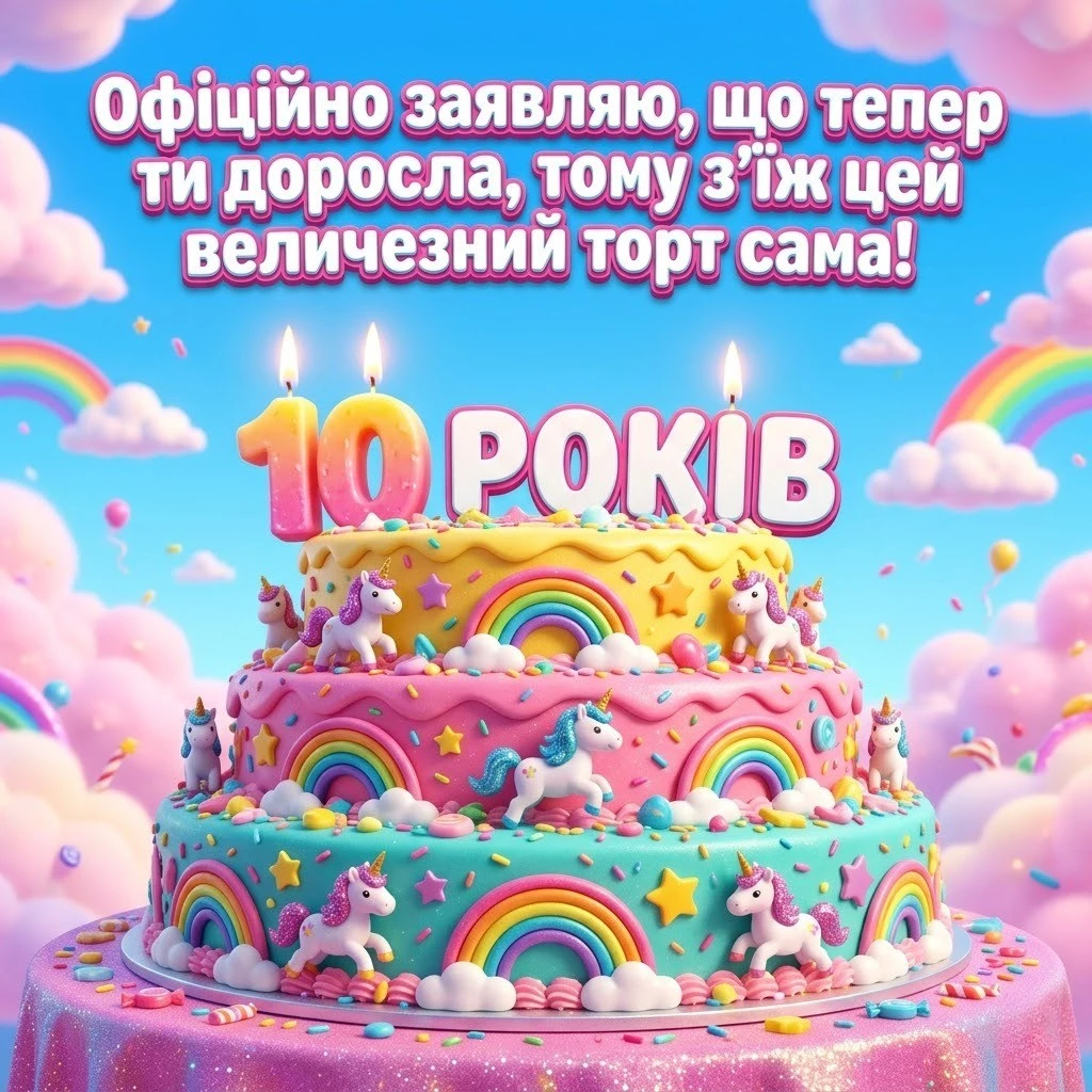 Як красиво привітати дівчинку з 10-річчям: добірка найкращих слів