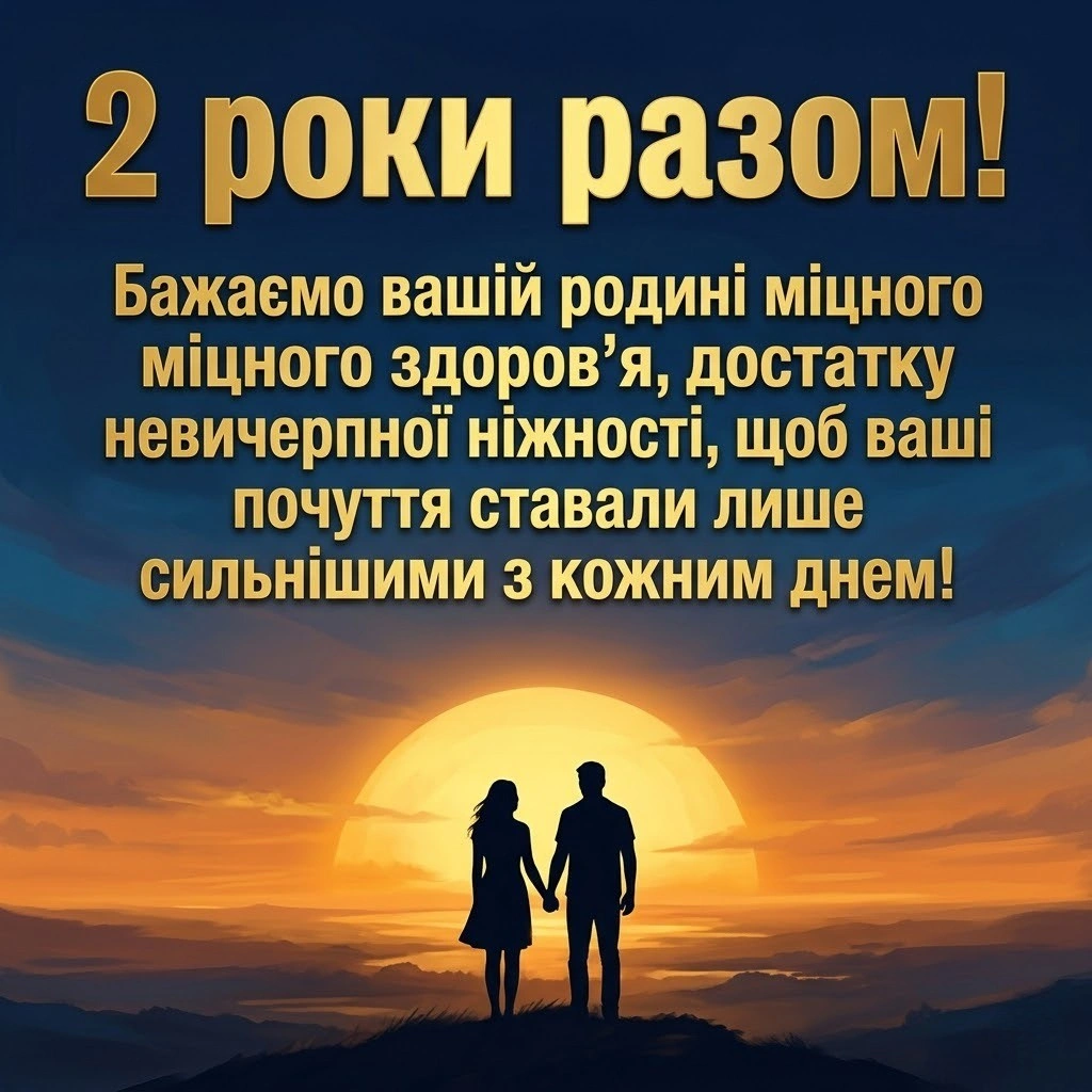 З днем весілля на 2 роки — що побажати парі на паперовий ювілей?